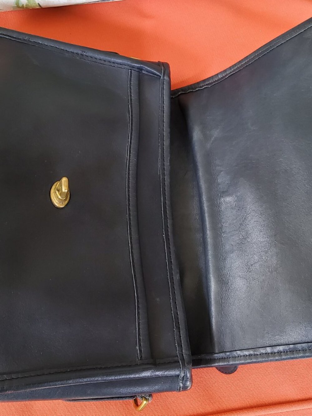 Coach Vintage Navy Blue Court Bag 9870 - Picture 4 of 14